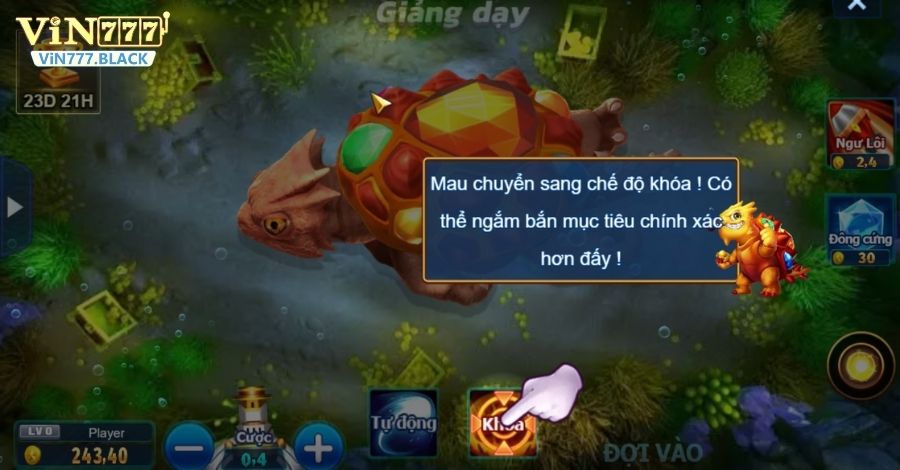 Nên bắn cá ngay sau khi xuất hiện ở góc màn hình